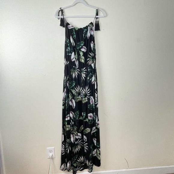 City Chic Black Green Samui Tassel Maxi Dress NWT Size Small - Picture 3 of 7